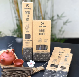 Nhang bồ kết Dương Minh 50 cây x 30cm – 100% tự nhiên, đuổi muỗi, tẩy uế, xông nhà